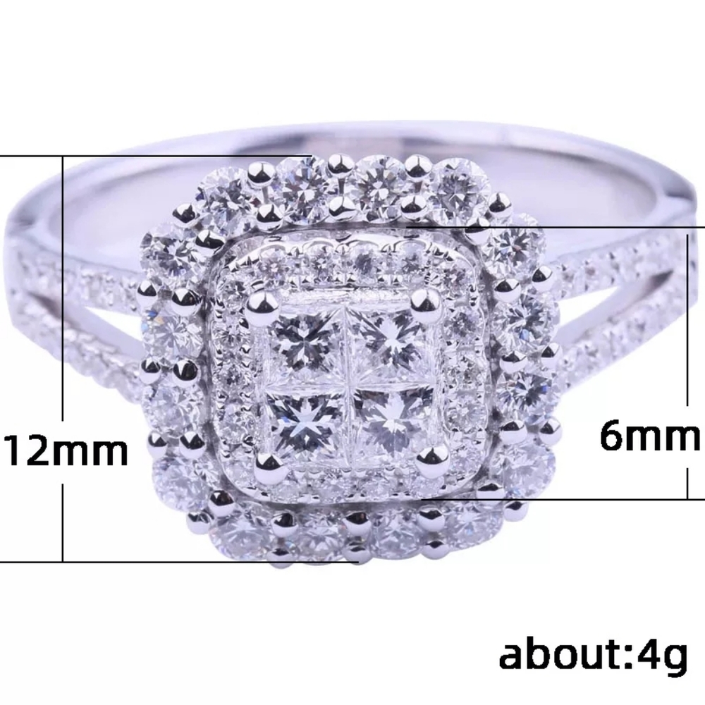 New Square Shape Women Ring - Picture 6 of 6